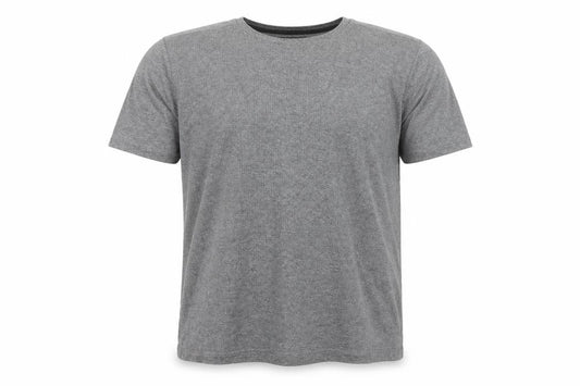 Front view of Dissident Men's Grey XL Short Sleeve Crew Neck Cotton Blend T-Shirt