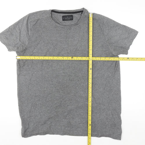 Dissident Men's Grey XL Short Sleeve Crew Neck Cotton Blend T-Shirt