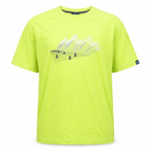 Cycle Apparel Men's Green Graphic Outdoor T-Shirt Size L