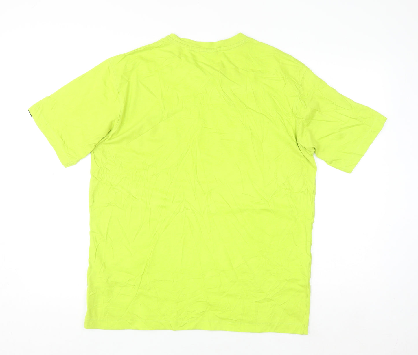 Cycle Apparel Men's Green Graphic Outdoor T-Shirt Size L