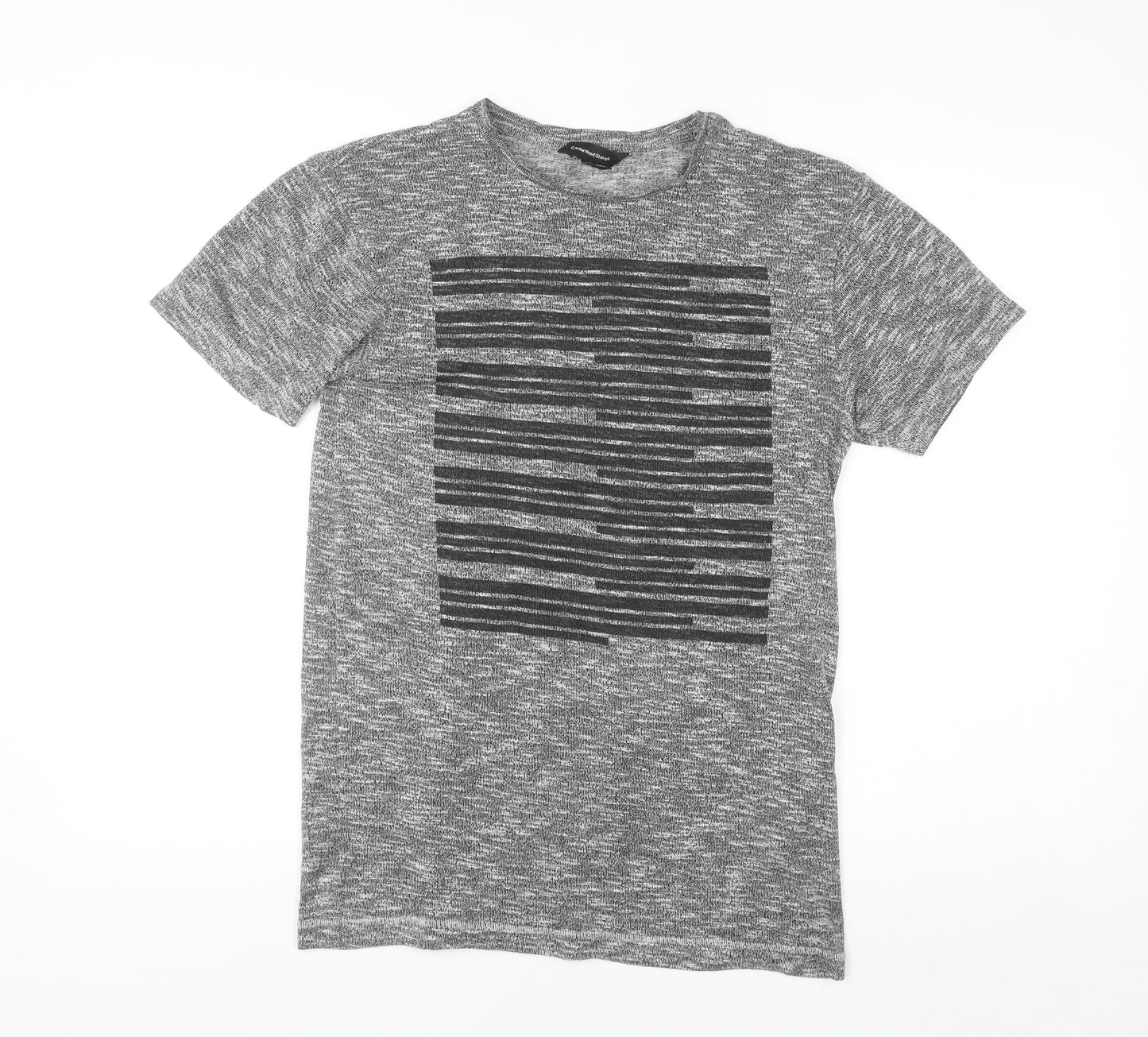 CedarWood State Men's Grey Graphic Print Crew Neck T-Shirt Size S