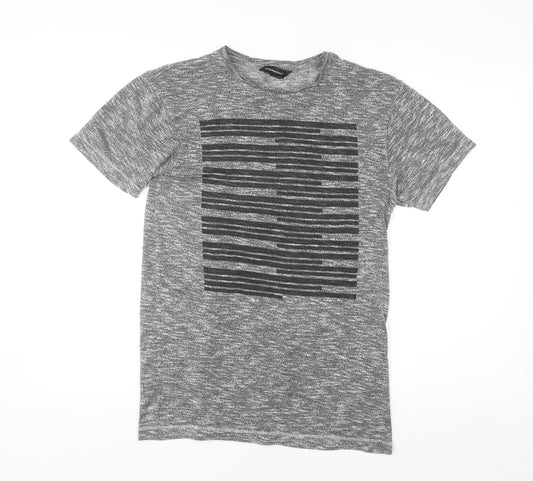 CedarWood State Men's Grey Graphic Print Crew Neck T-Shirt Size S