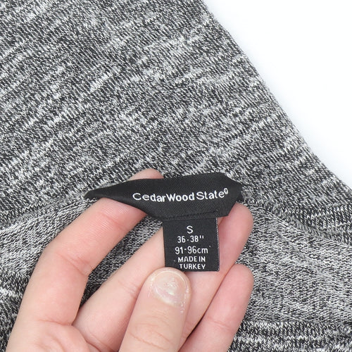 CedarWood State Men's Grey Graphic Print Crew Neck T-Shirt Size S