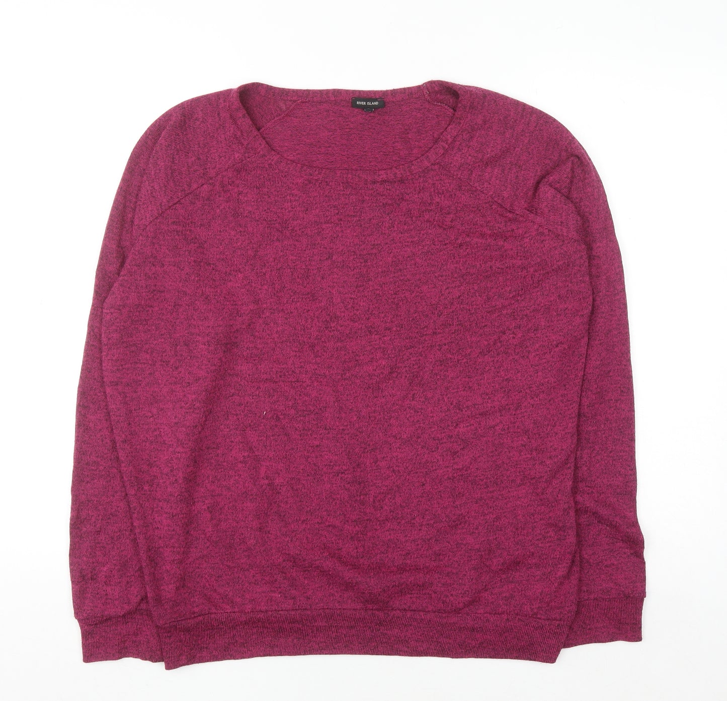 River Island Women’s Purple Crew Neck Knit Jumper Size 12