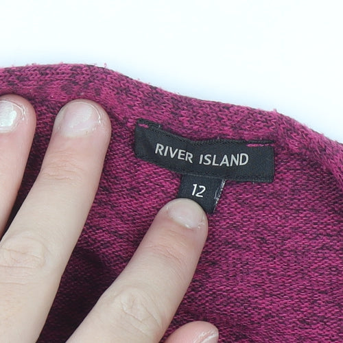 River Island Women’s Purple Crew Neck Knit Jumper Size 12