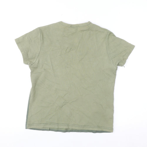 New Look Women's Green Graphic Cotton T-Shirt UK 12