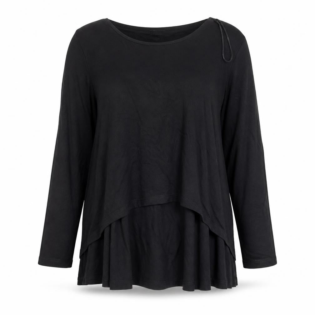 Front view of Phase Eight Women Black, size 12, Long Sleeve jumper