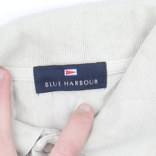 Marks and Spencer Blue Harbour Men's Beige Cotton Polo Shirt Size S