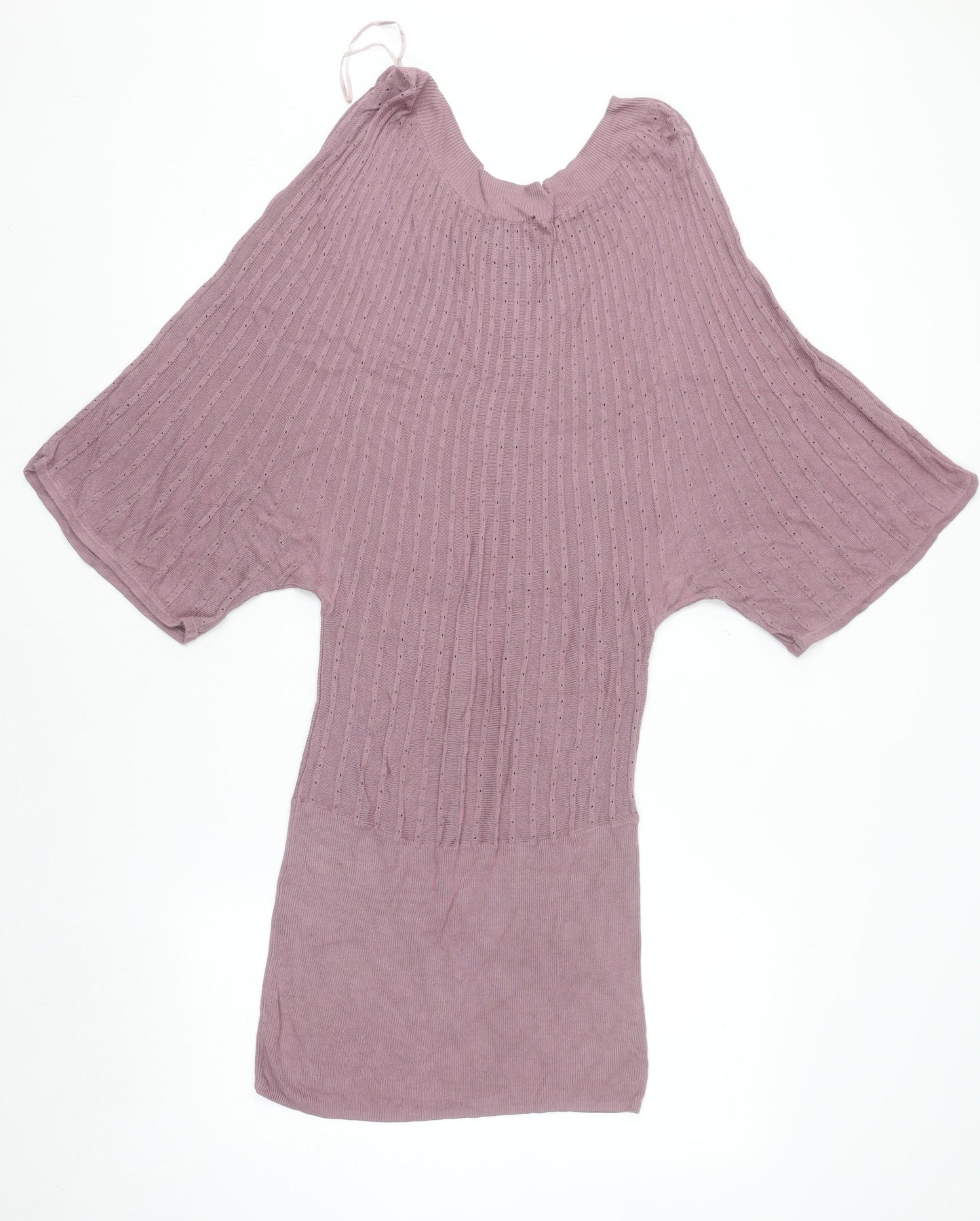 H&M Women Purple Knit Sweater Dress Size 12 Viscose Casual