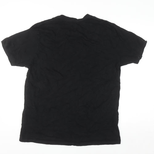 Hard Rock Cafe London Men's Black Cotton Graphic T-Shirt Large