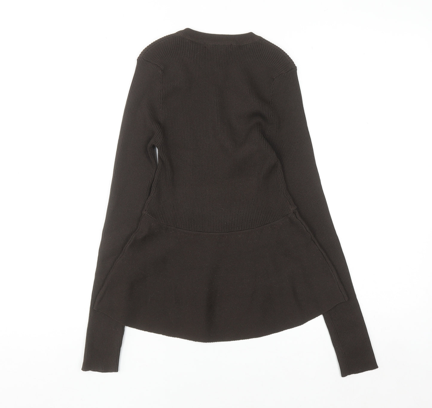 River Island Women’s Brown Crew Neck Long Sleeve Pullover Jumper Size S