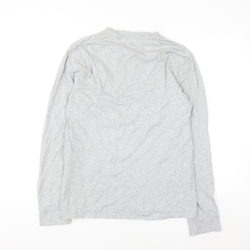 Levi's Men's Grey Long Sleeve Cotton Crew Neck Casual Top Size S