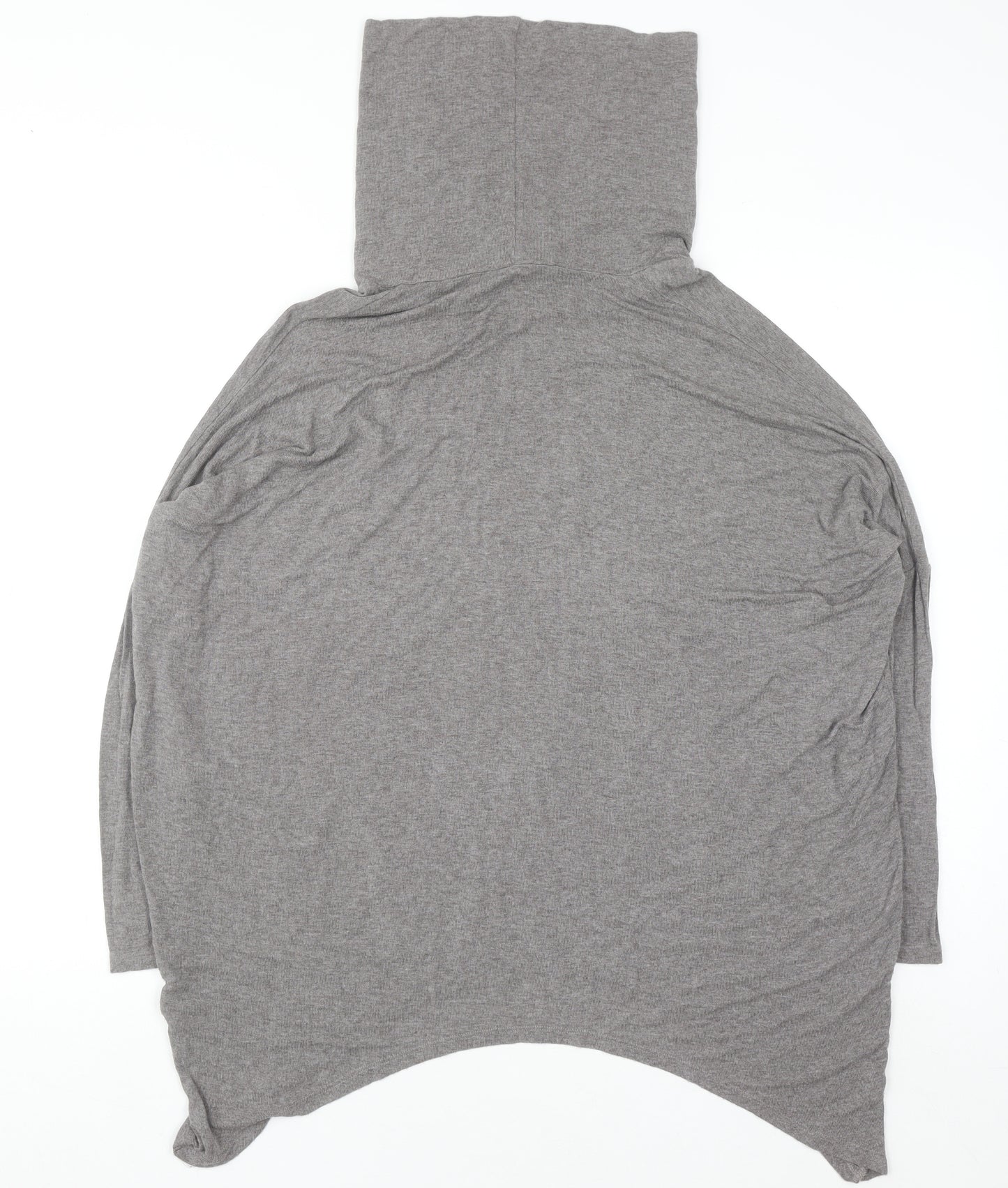 Label Lab Women’s Grey Roll Neck Relaxed Pullover Jumper Size S