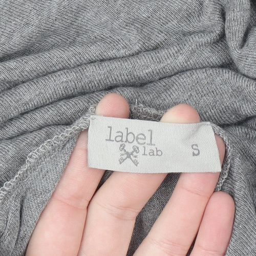 Label Lab Women’s Grey Roll Neck Relaxed Pullover Jumper Size S