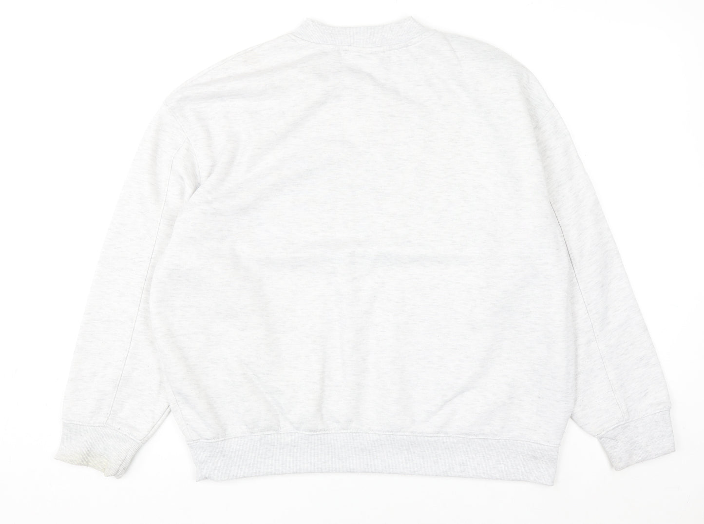 Slazenger Women Grey Crew Neck Pullover Sweatshirt UK 14 Lined