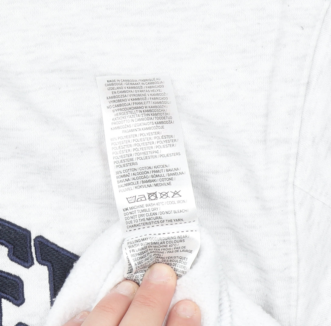 Slazenger Women Grey Crew Neck Pullover Sweatshirt UK 14 Lined