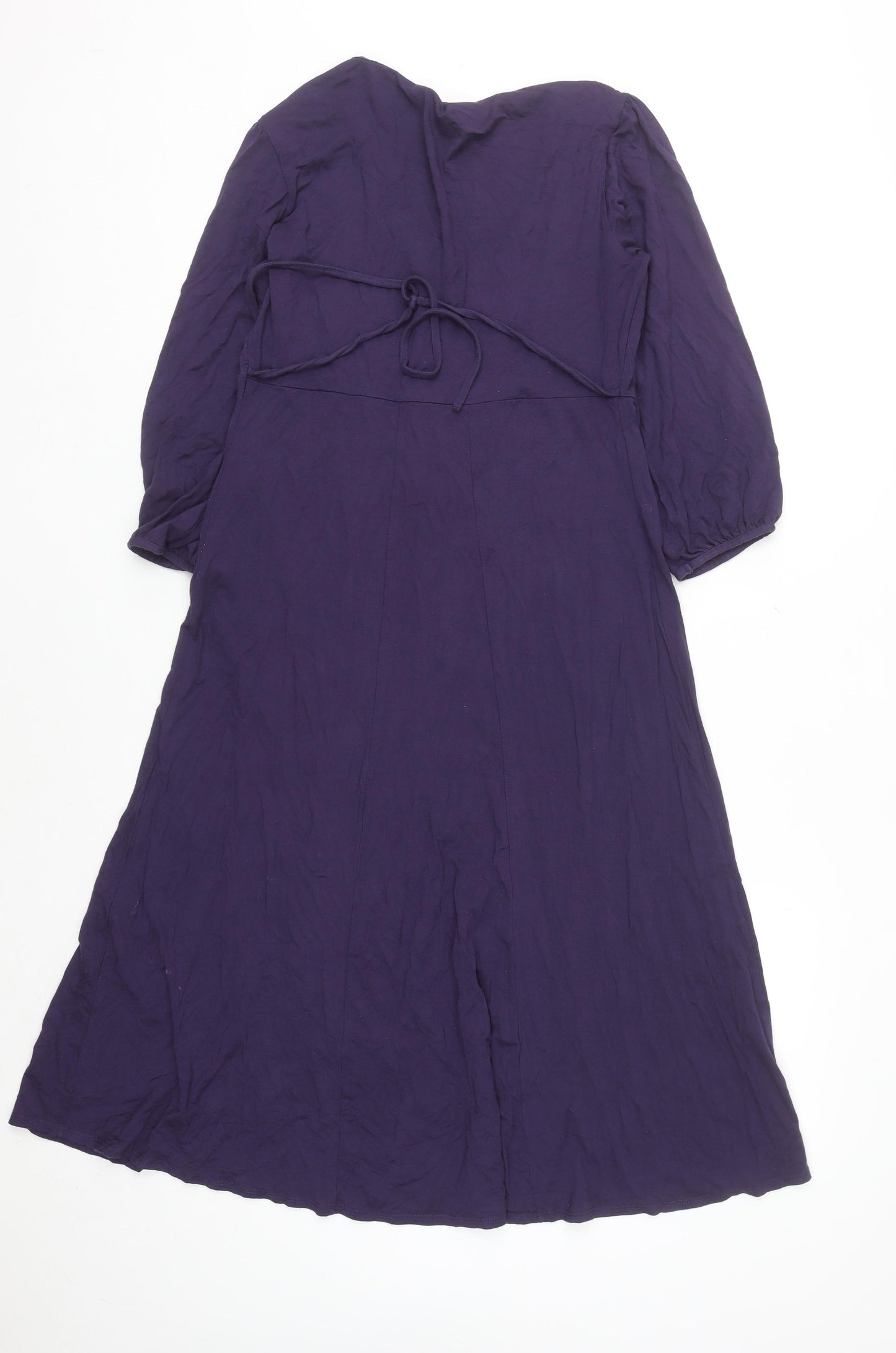 Marks and Spencer Per Una Women’s Purple A-Line Knee Length Dress Size 14