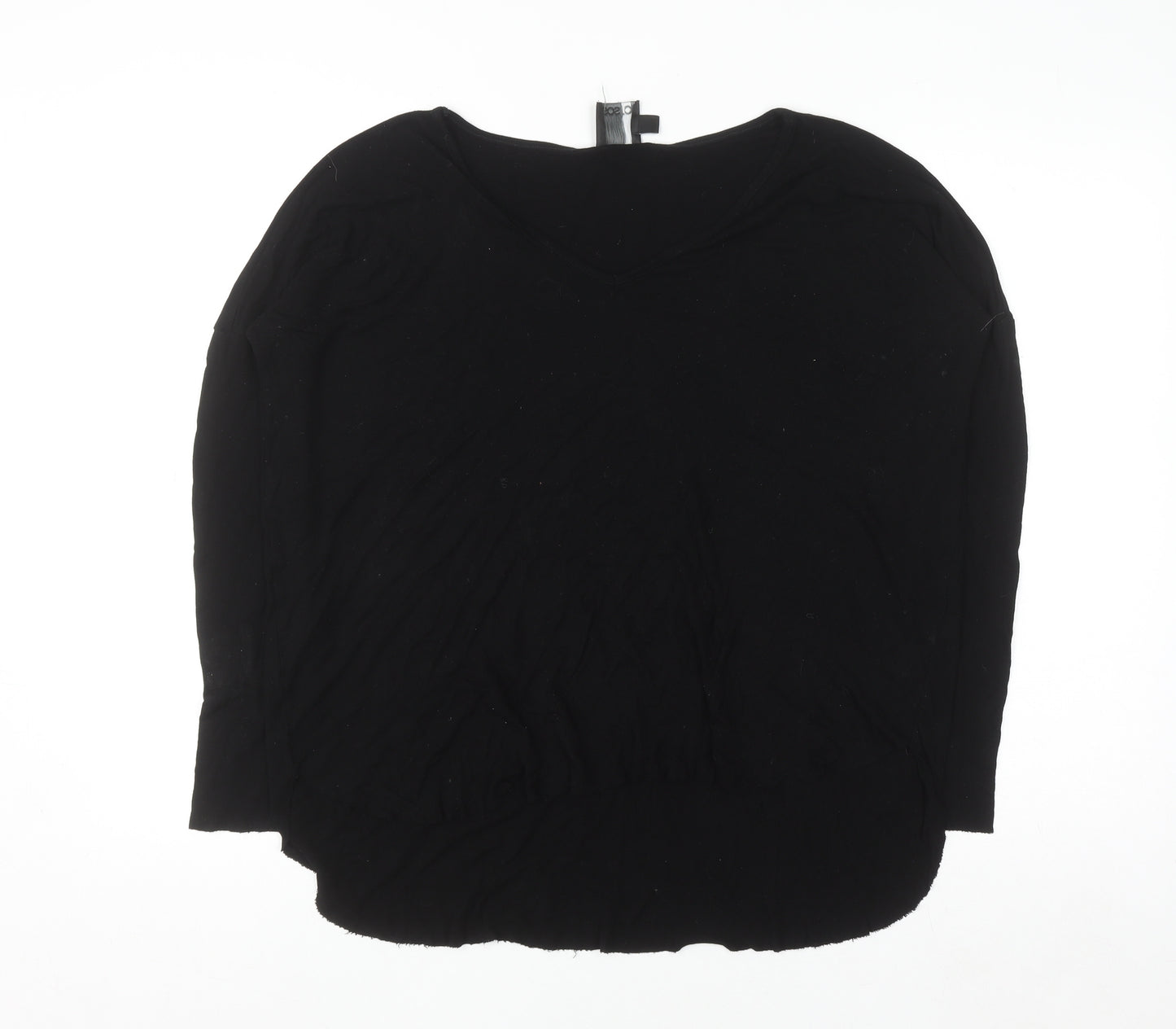 ASOS Tall Women's Black V-Neck Long Sleeve Jumper Size 14
