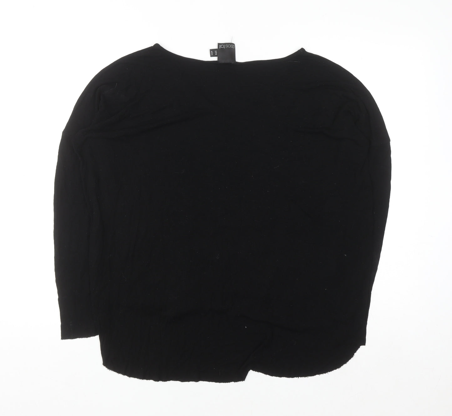 ASOS Tall Women's Black V-Neck Long Sleeve Jumper Size 14