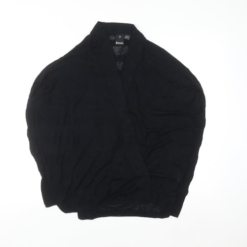 Bench Womens Black Medium Open Knit Dolman Cardigan