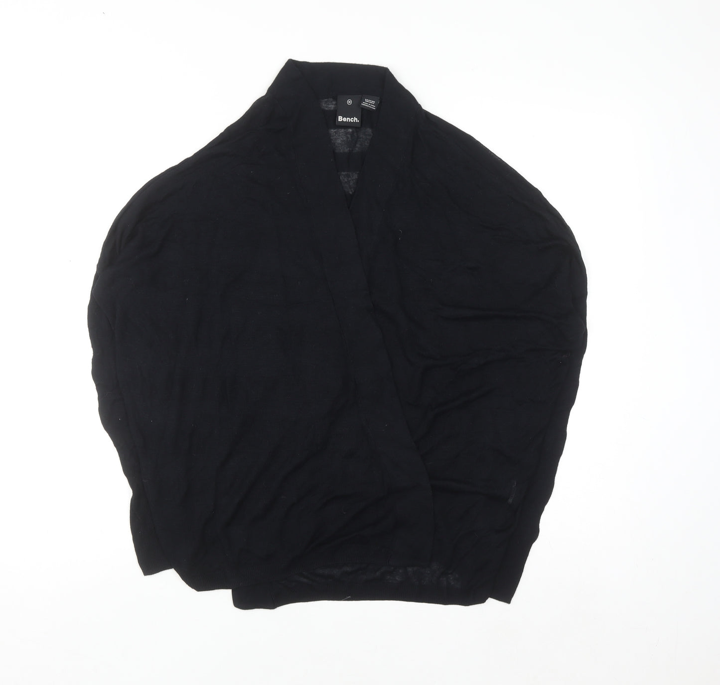 Bench Womens Black Medium Open Knit Dolman Cardigan