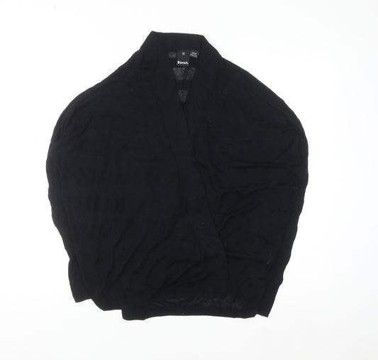 Bench Womens Black Medium Open Knit Dolman Cardigan
