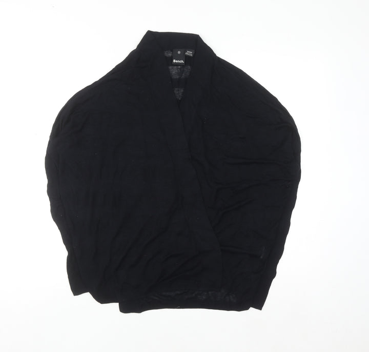 Bench Womens Black Medium Open Knit Dolman Cardigan