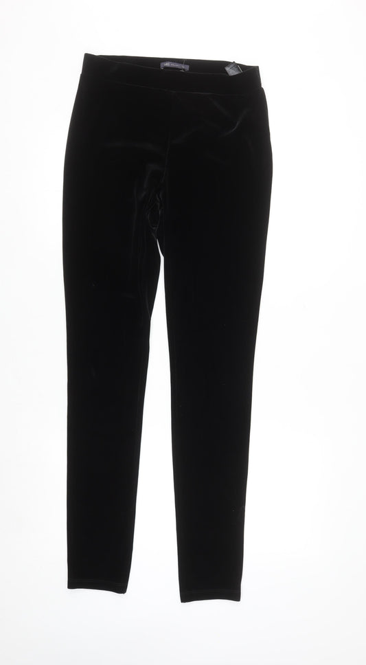 Marks and Spencer Women’s Black Velvet Leggings Size 12 Tall