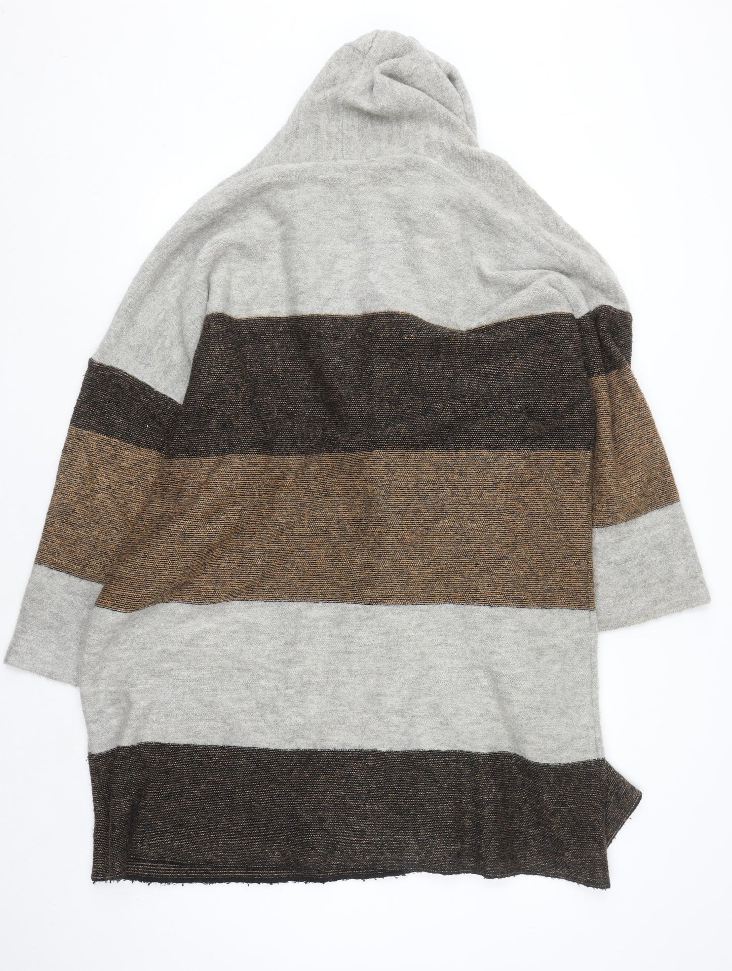 Marks and Spencer Women’s Brown Striped Long Sleeve Knit Cardigan S