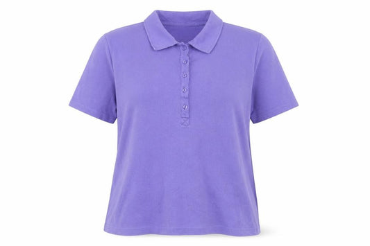 Cotton Traders Women Purple Size 12 Polo Shirt 100% Cotton Short Sleeve