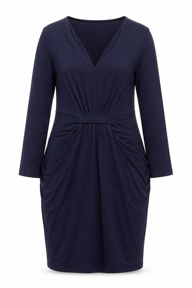 Marks and Spencer Women Blue Knee Length Sheath Dress Size 12