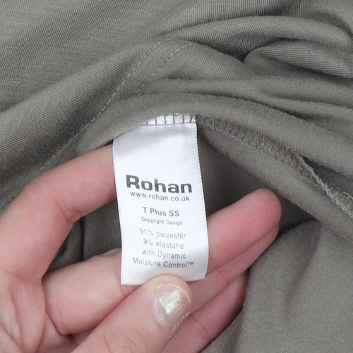 Rohan Womens XS Brown V-Neck Short Sleeve Moisture Wicking T-Shirt