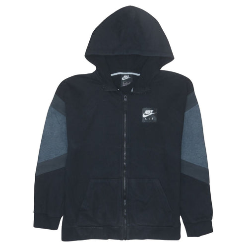 Nike Boys Black Full Zip Hoodie XL 13-15 Years Hooded Sweatshirt