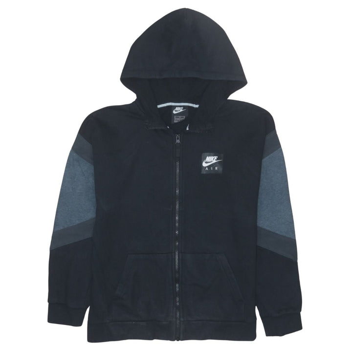 Nike Boys Black Full Zip Hoodie XL 13-15 Years Hooded Sweatshirt