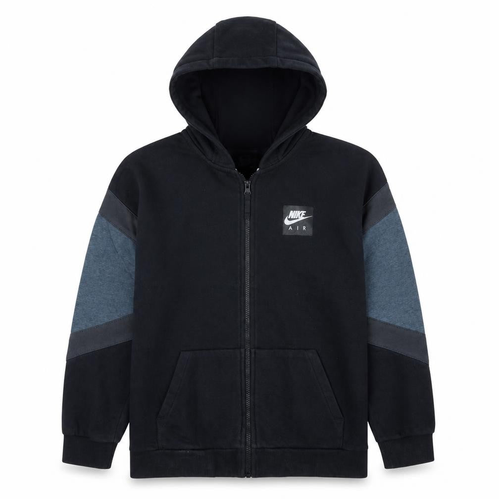 Nike Boys Black Full Zip Hoodie XL 13-15 Years Hooded Sweatshirt