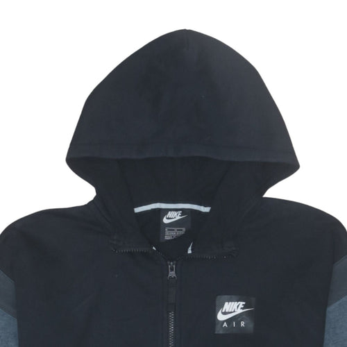 Nike Boys Black Full Zip Hoodie XL 13-15 Years Hooded Sweatshirt