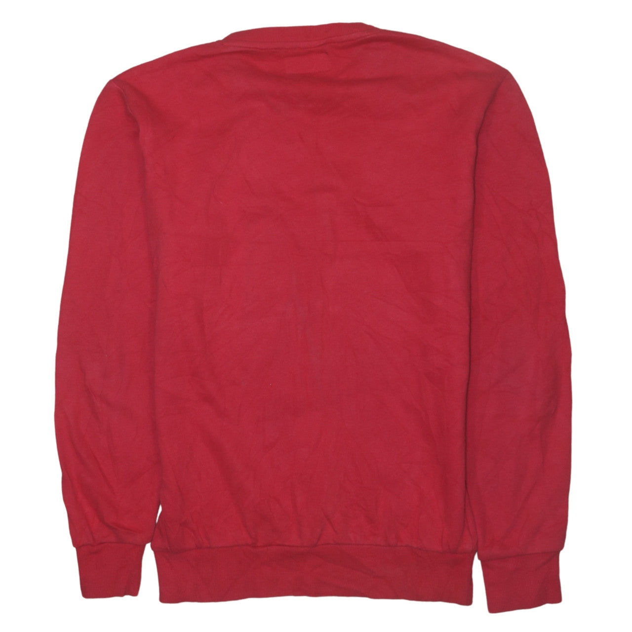 Disney Women Red Pullover Sweatshirt Small Graphic Print Cotton