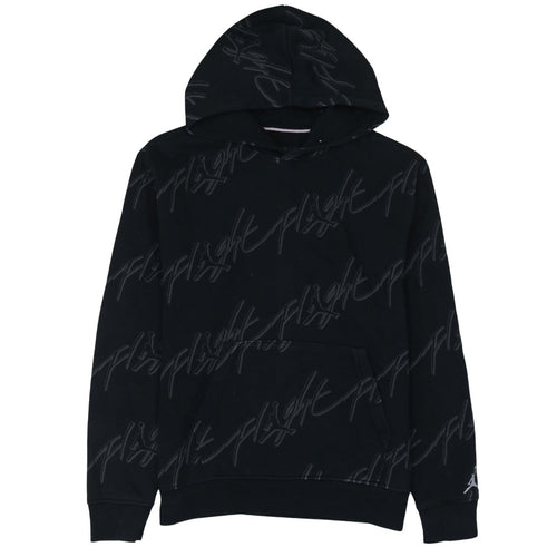 Jordan Men's Black Flight Logo Pullover Hoodie Size M