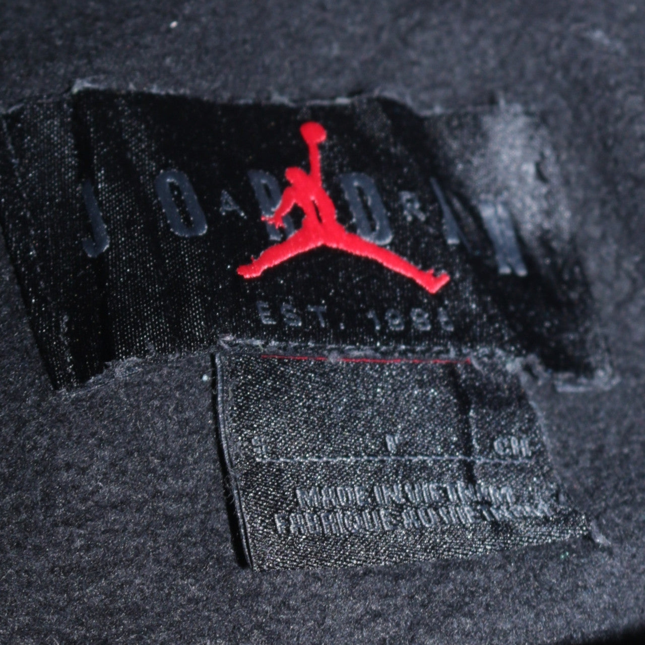 Jordan Men's Black Flight Logo Pullover Hoodie Size M