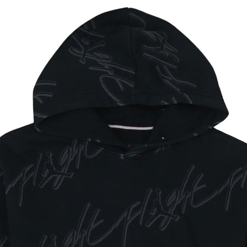 Jordan Men's Black Flight Logo Pullover Hoodie Size M