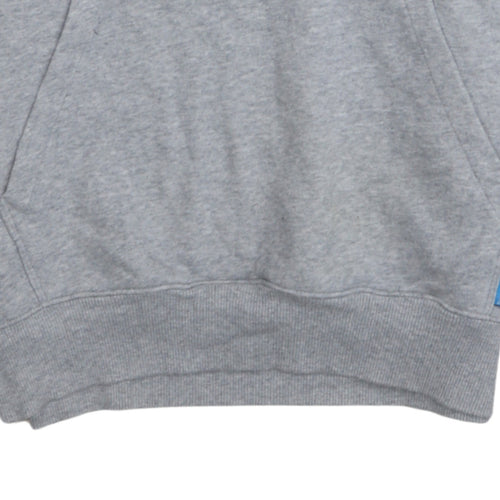 Nike Men's Grey Pullover Hoodie M Graphic Fleece Sweatshirt