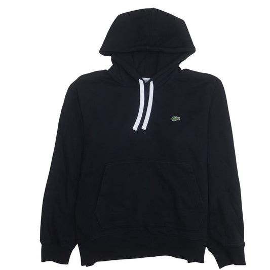 Lacoste Unisex Black 3XL Pullover Hoodie with Logo