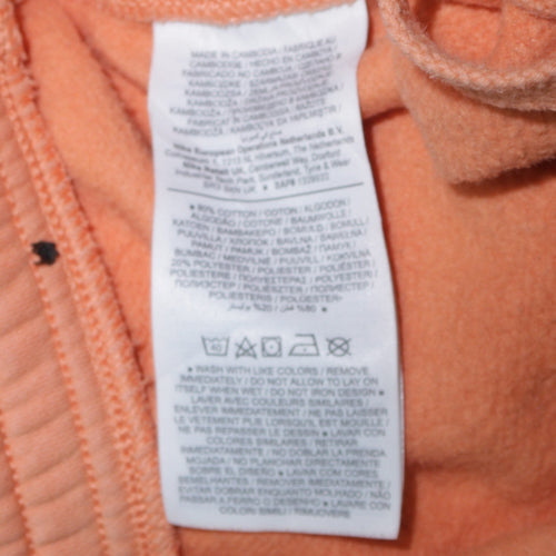 Nike Men’s Orange Regular Fit Fleece Sweatpants M