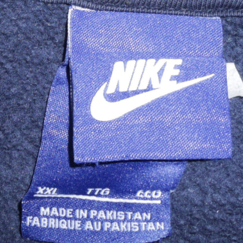 Nike Men's Blue Full Zip Hoodie 2XL Fleece Sweatshirt
