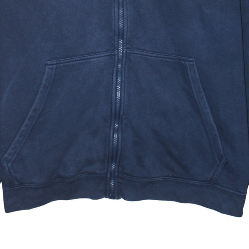 Nike Men's Blue Full Zip Hoodie 2XL Fleece Sweatshirt
