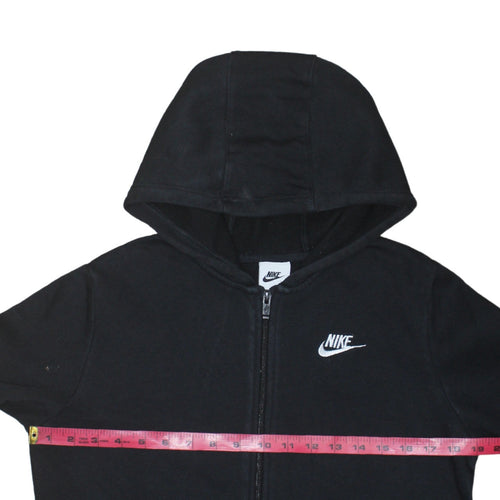 Nike Boys Black XL Full Zip Hoodie with Logo