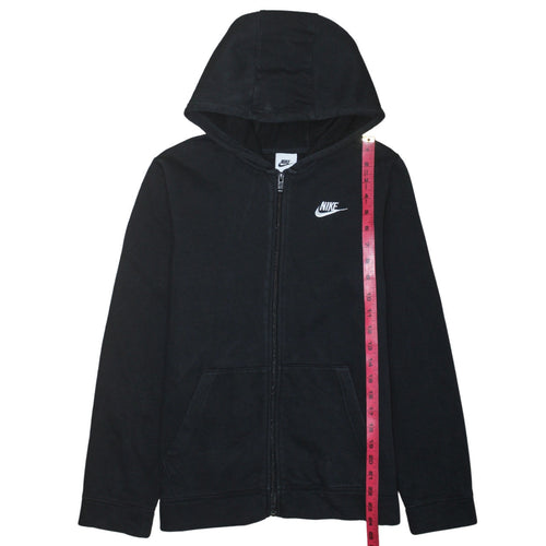 Nike Boys Black XL Full Zip Hoodie with Logo