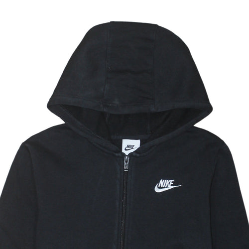 Nike Boys Black XL Full Zip Hoodie with Logo