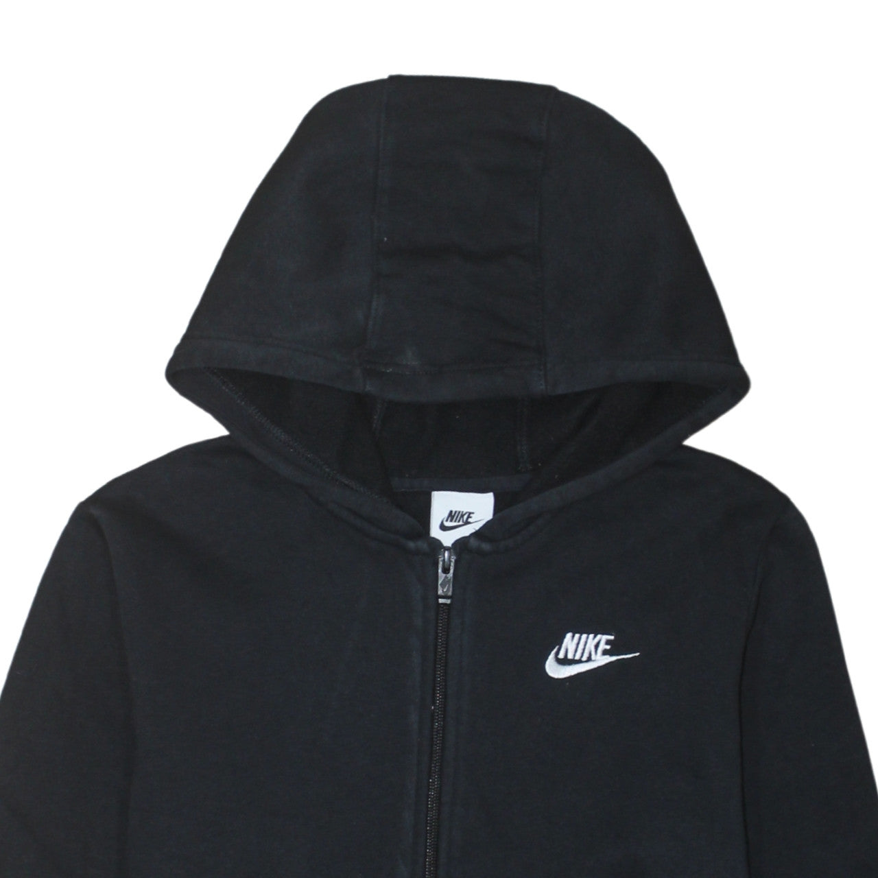 Nike Boys Black XL Full Zip Hoodie with Logo