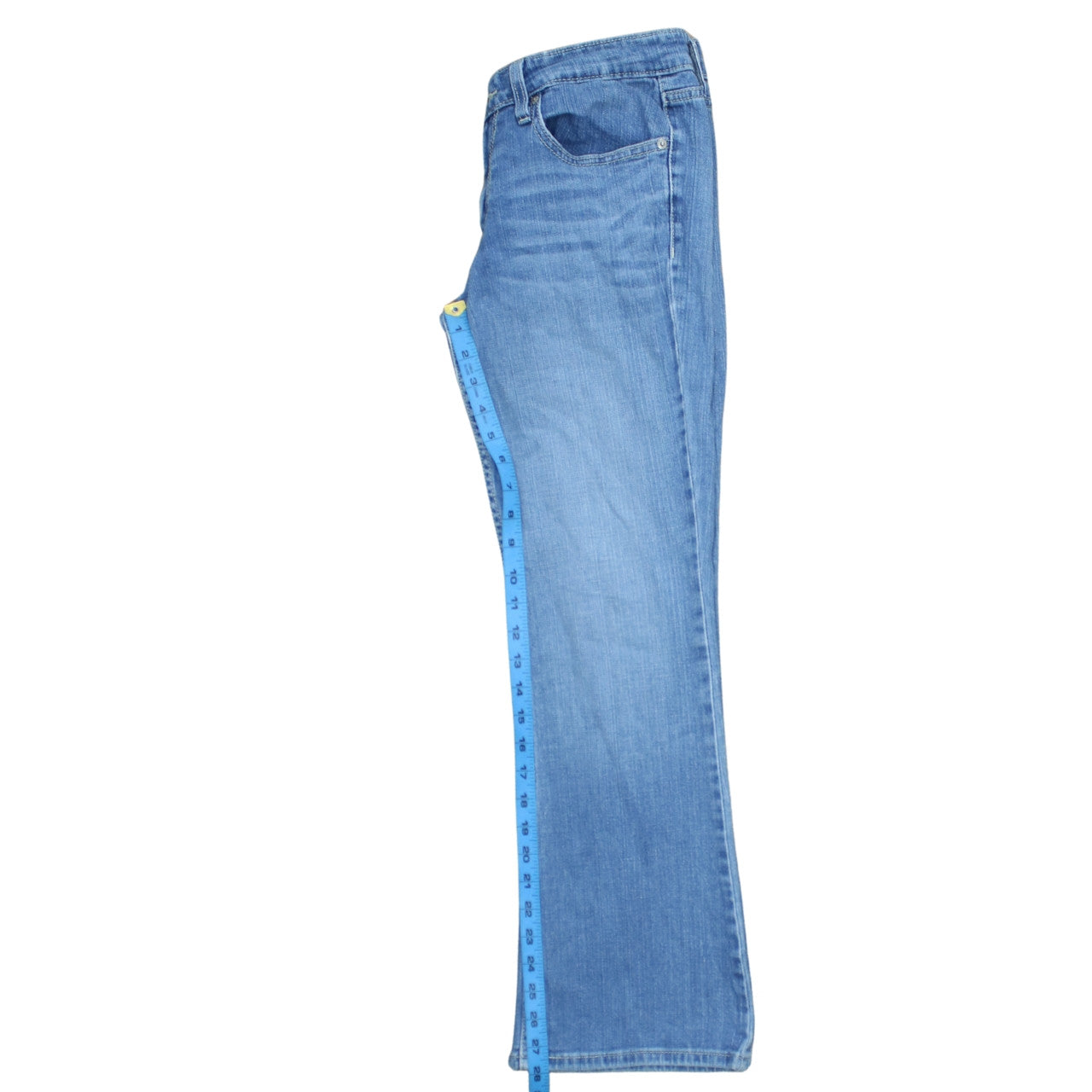 Levi's Women Blue Superlow Bootcut Jeans Size 8 Regular Fit